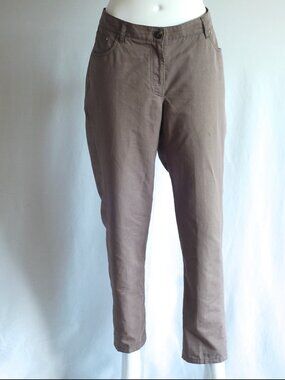 Brunello Cucinelli By Gunex Linen & Cotton Tapered Trousers - Italy